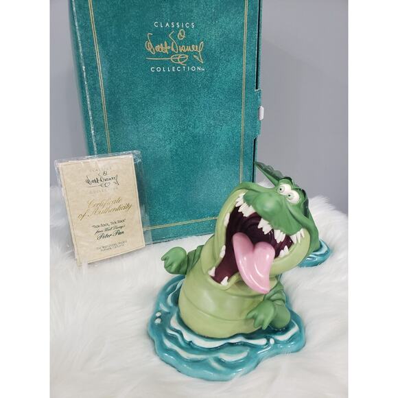 Disney WDCC Peter Pan "Tick-Tock, Tick-Tock" the Croc (Makes tick-tock Sounds)